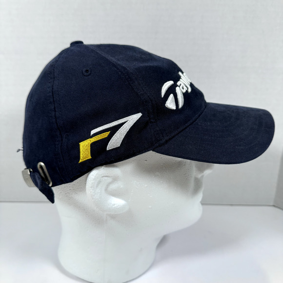 Taylormade Burner R7 Tmax Gear Navy Blue Adjustable Strapback Golf Hat - Picture 4 of 7